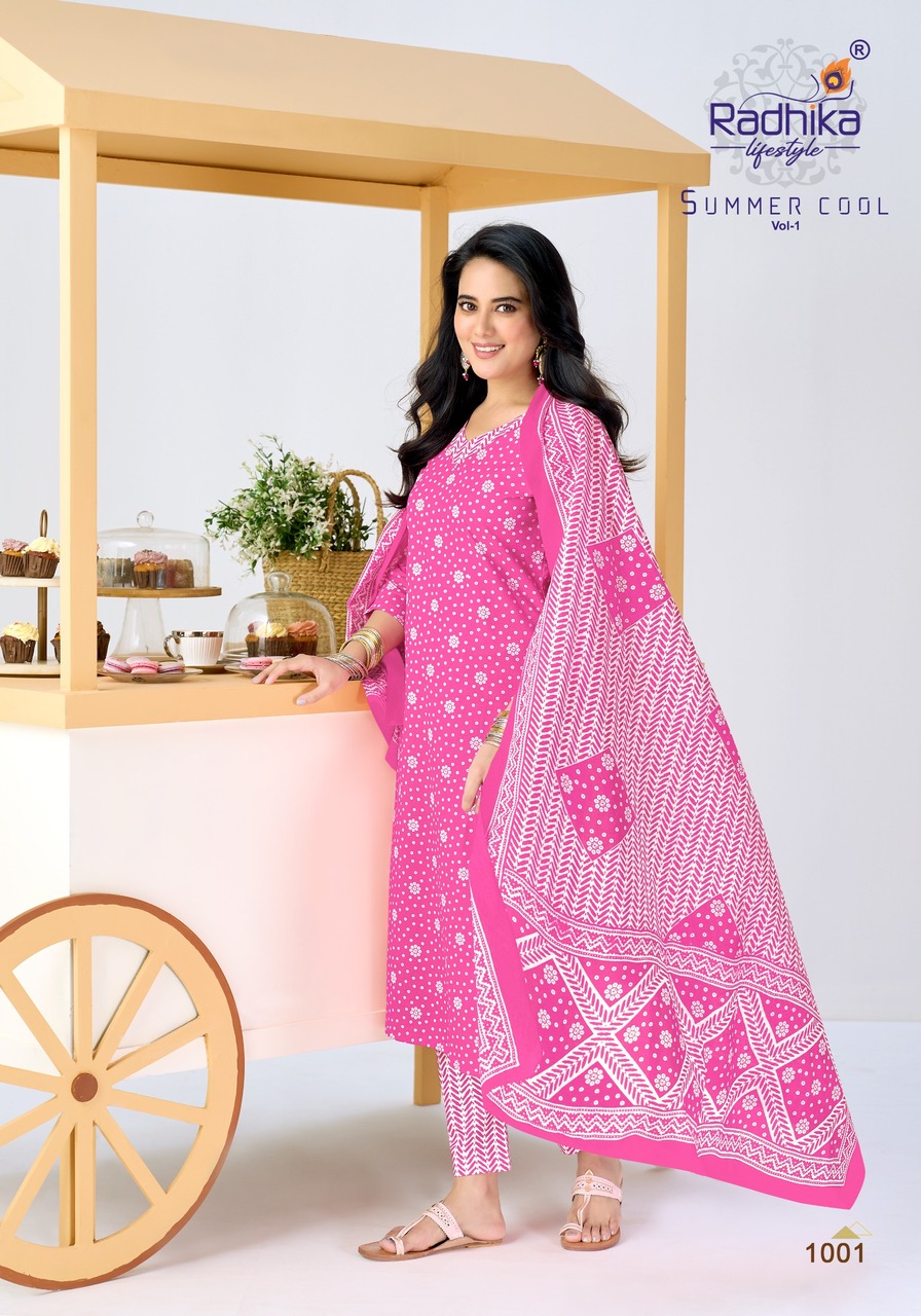 Radhika Lifestyle Summer Cool Cotton Salwar Kameez Catalog collection 3