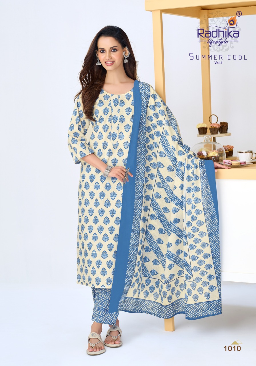 Radhika Lifestyle Summer Cool Cotton Salwar Kameez Catalog collection 8