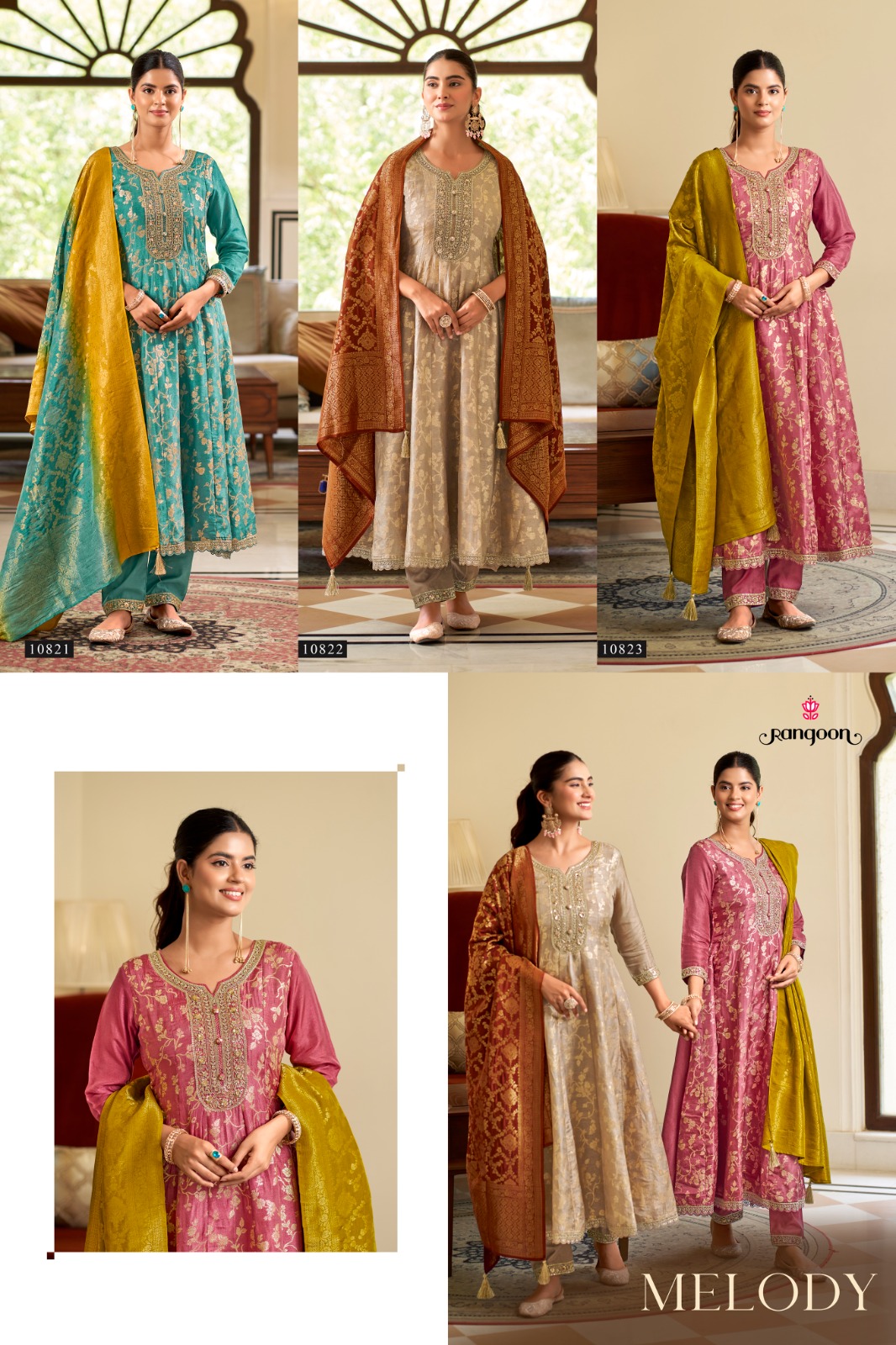 Rangoon Melody Anarkali Suits Catalog collection 1