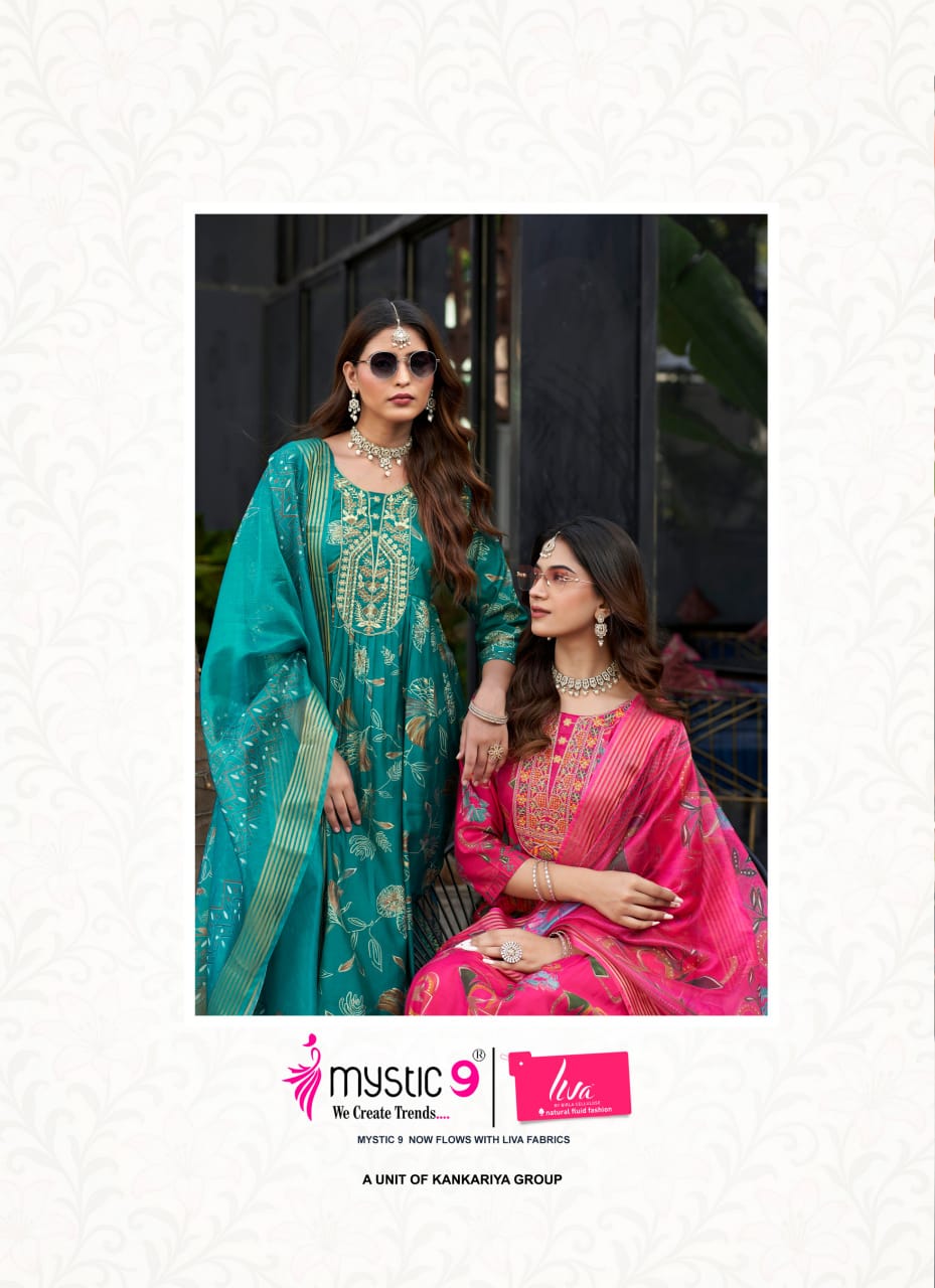 Mystic 9 Namita Vol 1 Printed Salwar Kameez Catalog collection 12
