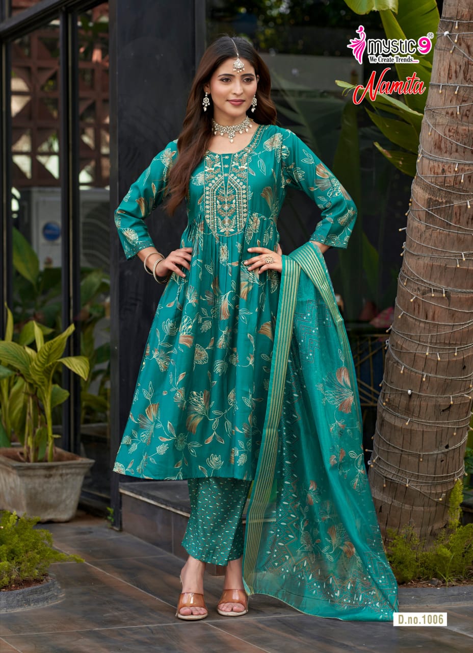 Mystic 9 Namita Vol 1 Printed Salwar Kameez Catalog collection 2