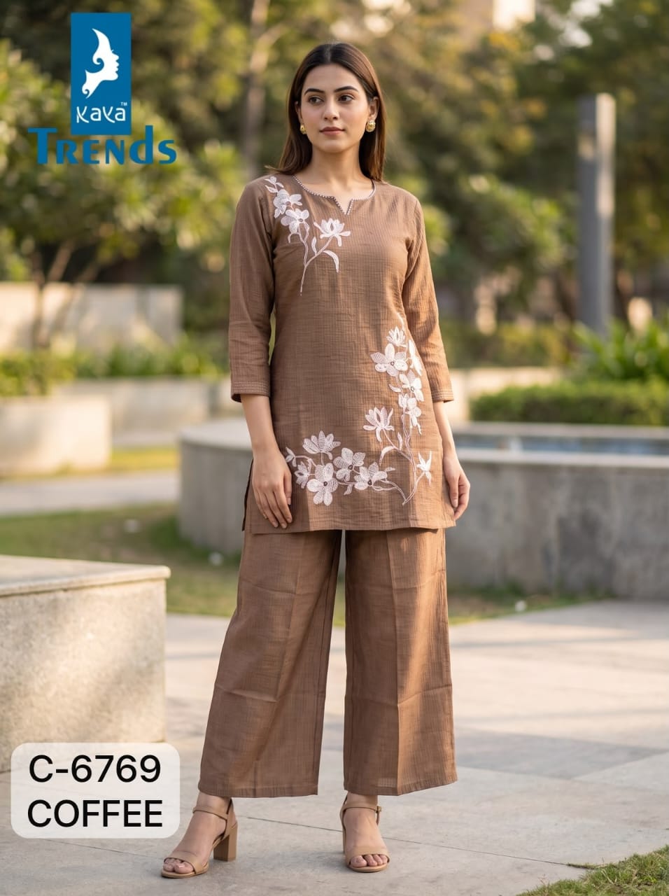 Kaya Trends Dno 6769 Kurti Palazzo Set Size Set collection 1