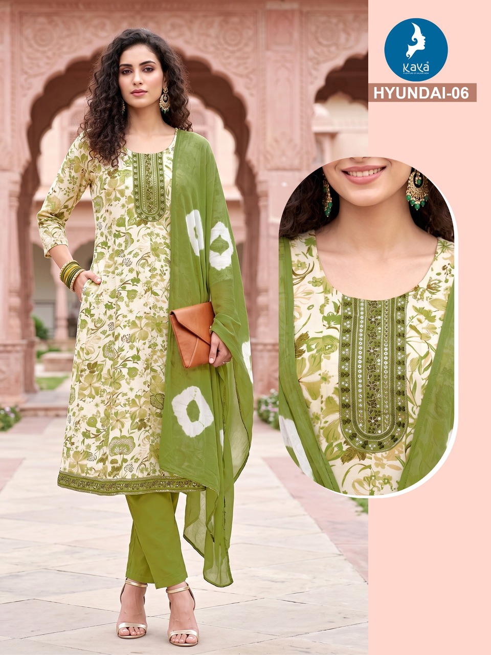 Kaya Kurti Hyundai Printed Salwar Kameez Size Set collection 20