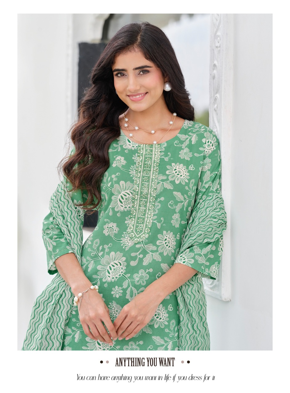 Radhika Lifestyle Cotton Plus 3 Printed Salwar Kameez Catalog collection 12