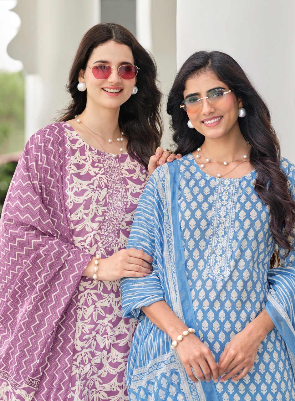 Radhika Lifestyle Cotton Plus 3 Printed Salwar Kameez Catalog collection 3