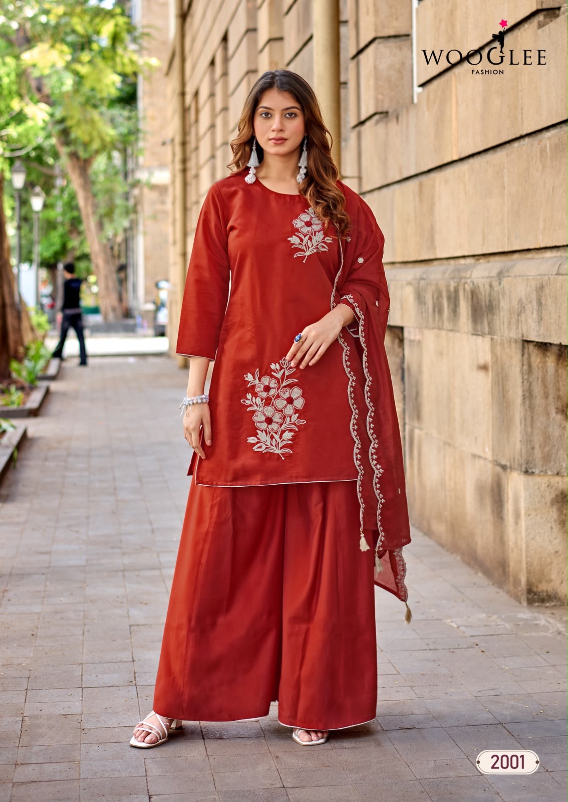 Wooglee Fashion Blue Pearl Readymade Dress Catalog collection 3