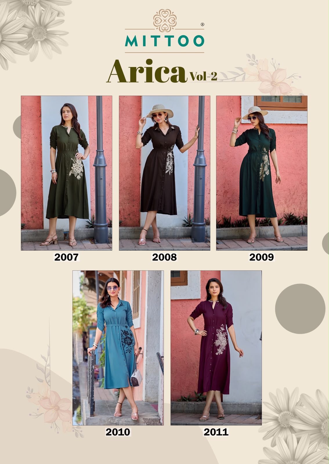 Mittoo Kurti Arica Vol 2 One Piece Dress Catalog collection 8