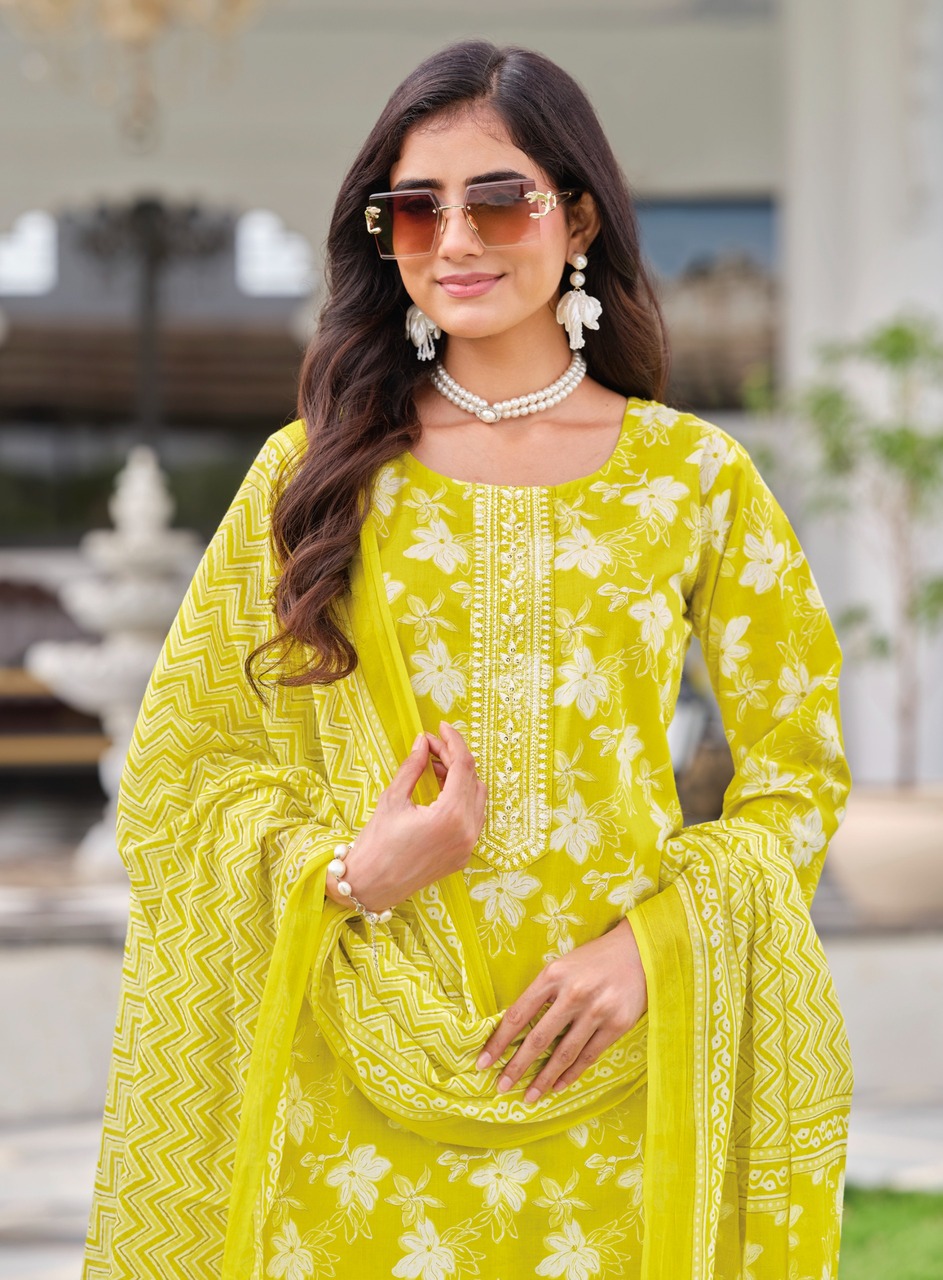 Radhika Lifestyle Cotton Plus 3 Printed Salwar Kameez Catalog collection 19