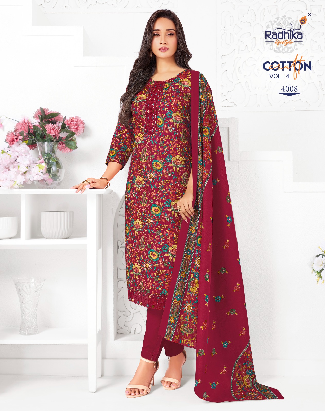 Radhika Lifestyle Cotton Craft Vol 4 Readymade Dress Catalog collection 12