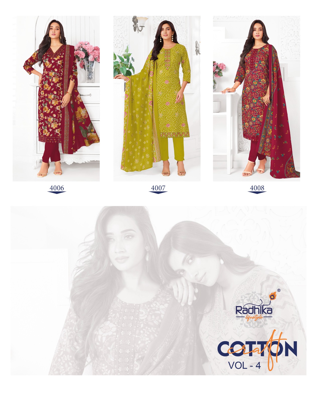 Radhika Lifestyle Cotton Craft Vol 4 Readymade Dress Catalog collection 13