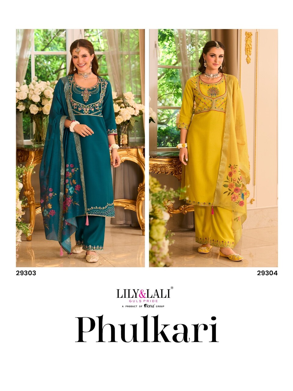Lily Lali Phulkari Embroidery Salwar Kameez Catalog collection 11