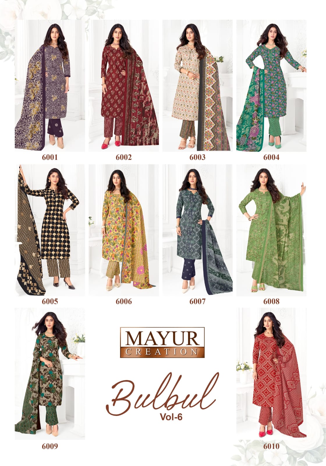Mayur Creation Bulbul Vol 6 Cotton Salwar Kameez Catalog collection 12