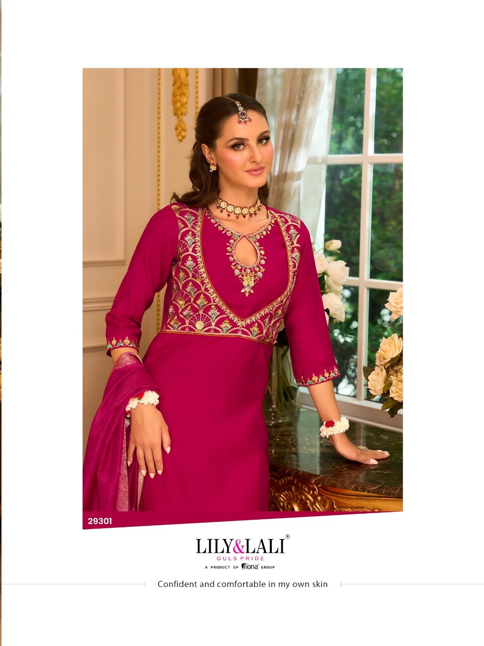 Lily Lali Phulkari Embroidery Salwar Kameez Catalog collection 9