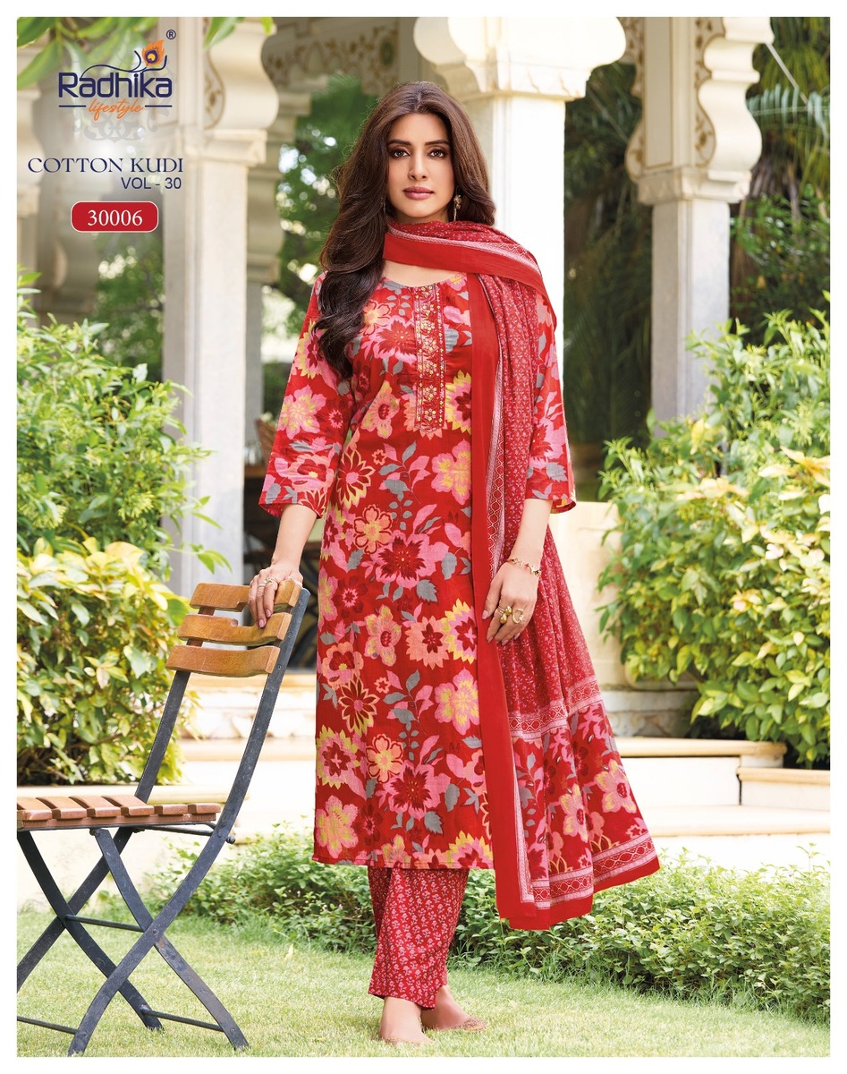 Radhika Lifestyle Cotton Kudi 30 Cotton Salwar Kameez Catalog collection 6