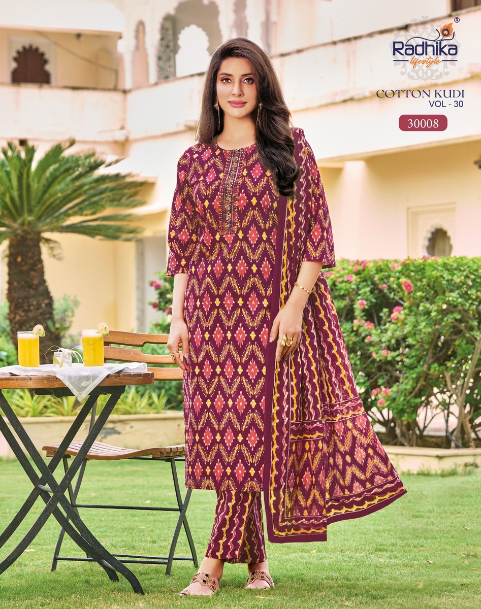 Radhika Lifestyle Cotton Kudi 30 Cotton Salwar Kameez Catalog collection 1