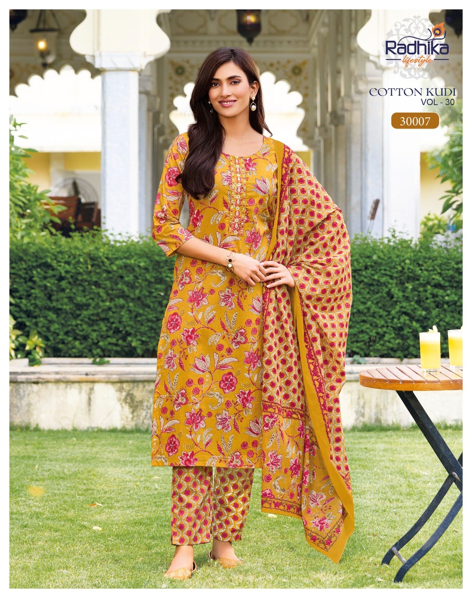 Radhika Lifestyle Cotton Kudi 30 Cotton Salwar Kameez Catalog collection 3