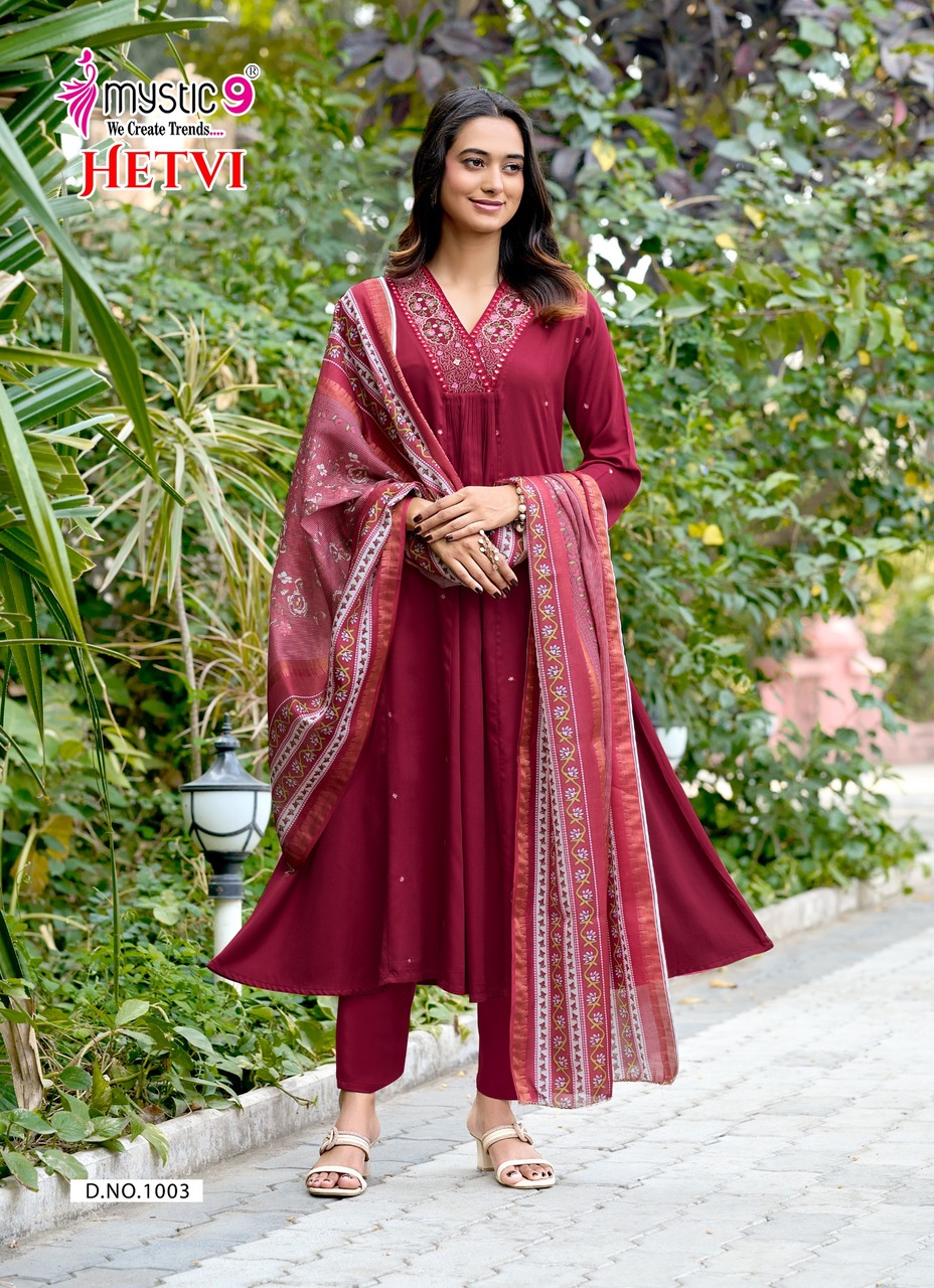 Mystic 9 Hetvi Readymade Dress Catalog collection 12