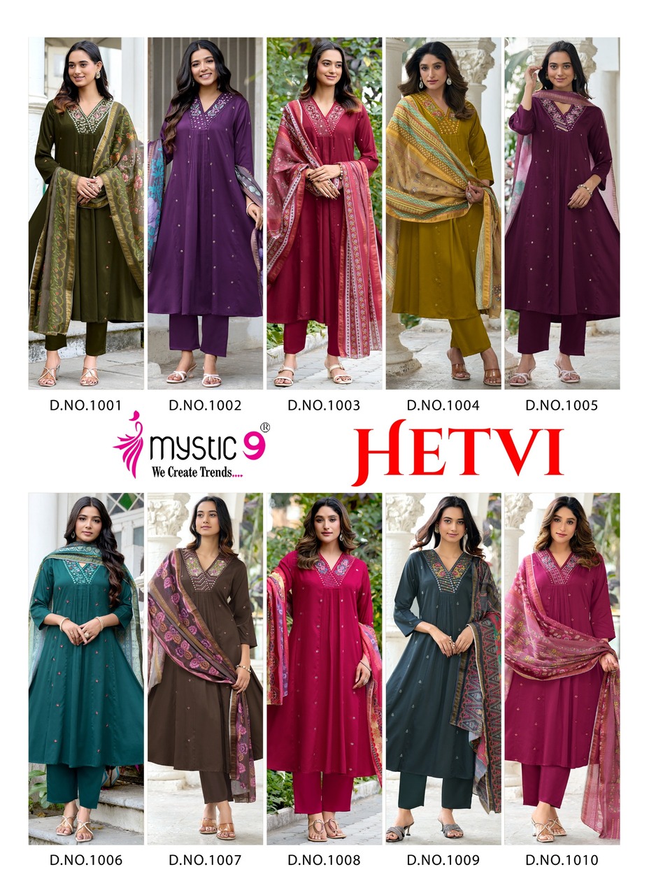 Mystic 9 Hetvi Readymade Dress Catalog collection 16