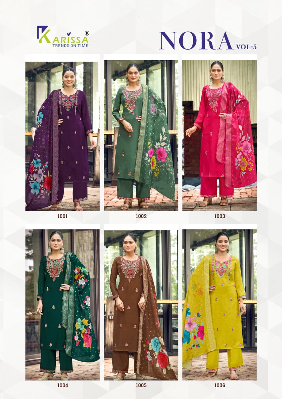 Karissa Nora Vol 5 Readymade Dress Catalog collection 3
