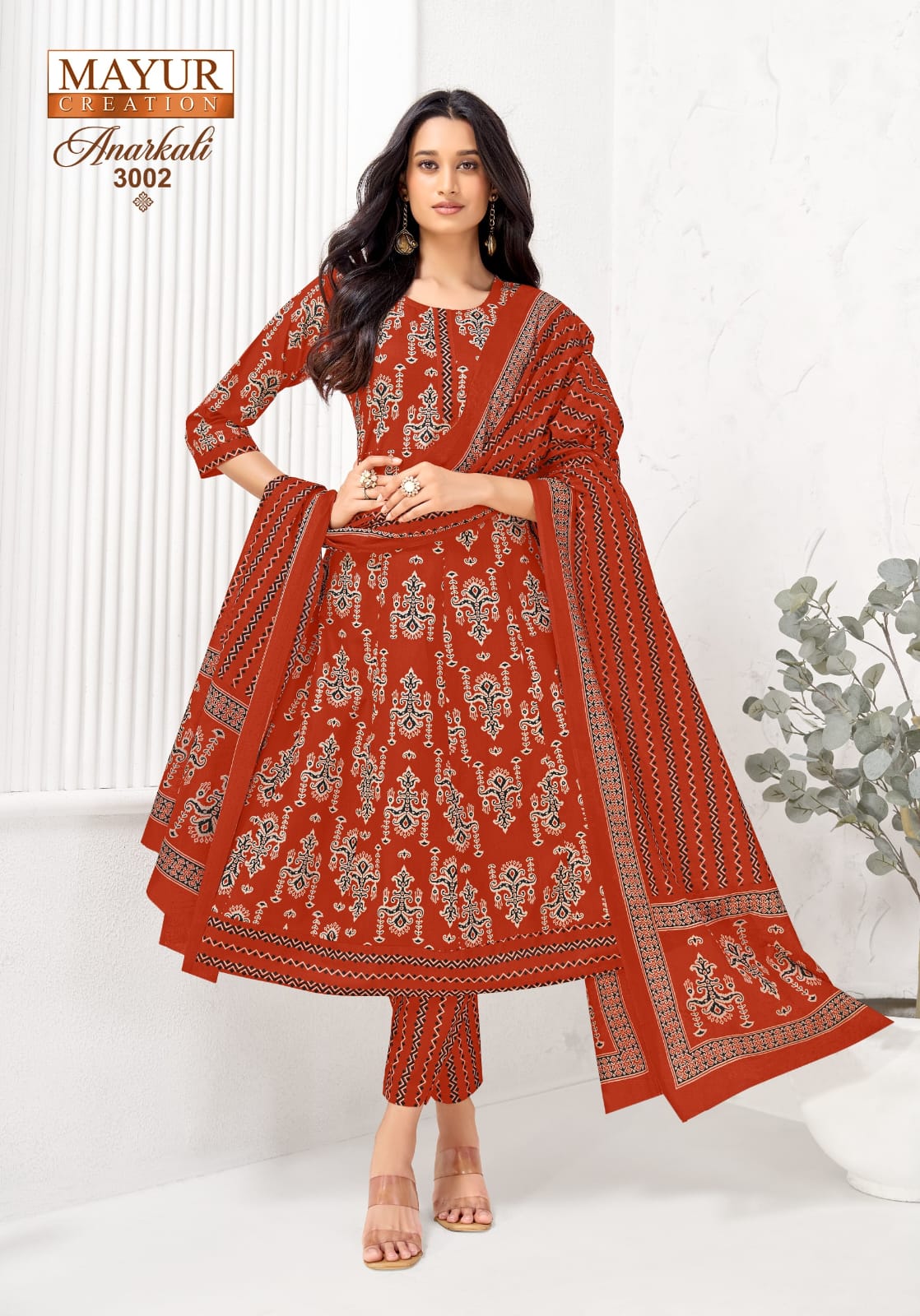 Mayur Creation Anarkali Vol 3 Cotton Salwar Kameez Catalog collection 10