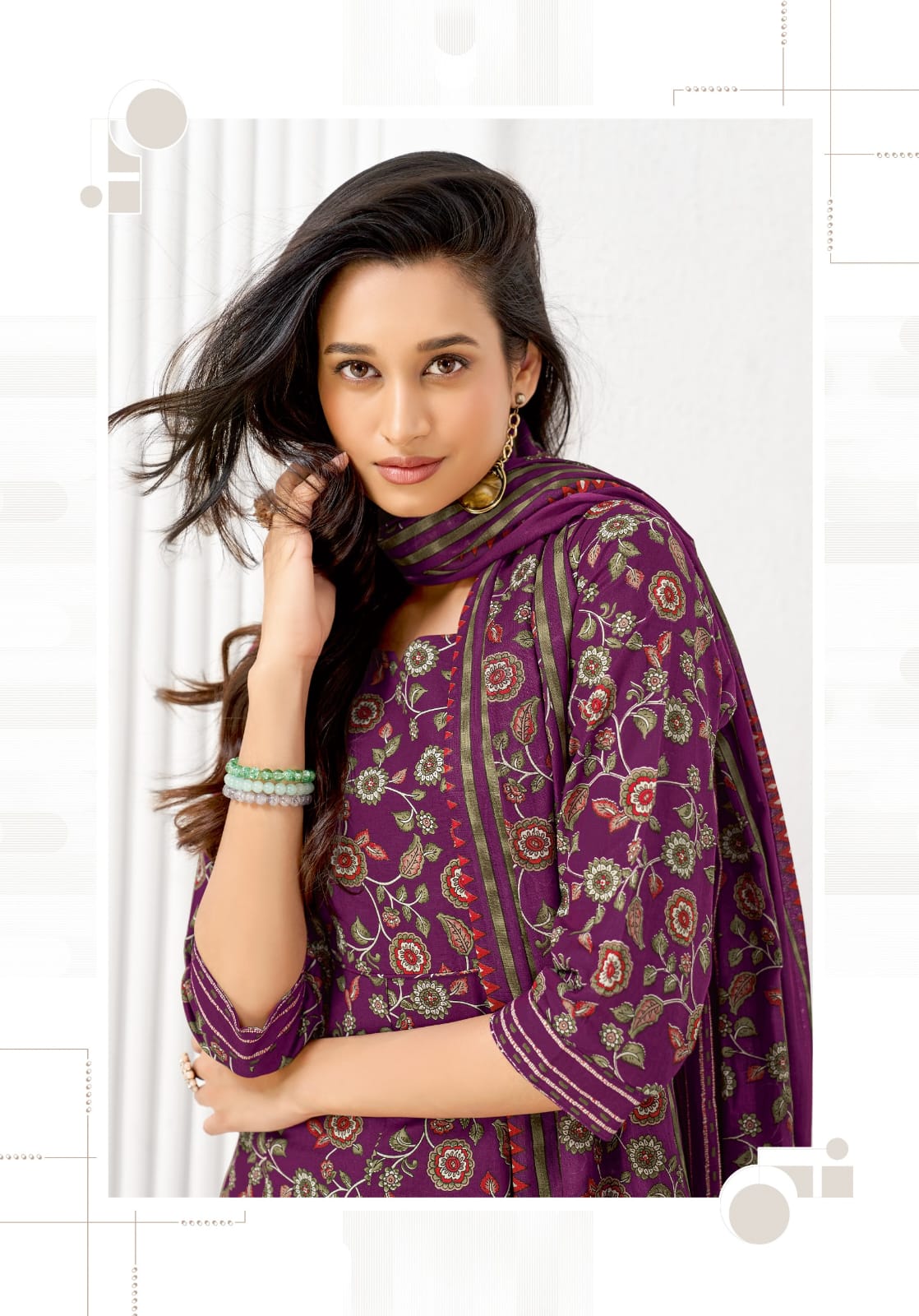 Mayur Creation Anarkali Vol 3 Cotton Salwar Kameez Catalog collection 15
