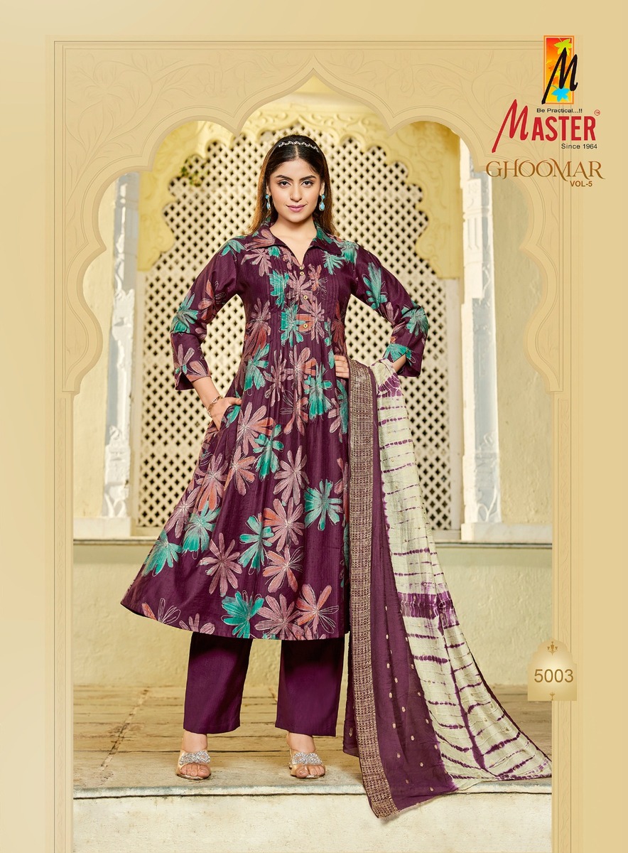 Master Ghoomar Vol 5 Printed Salwar Kameez Catalog collection 9