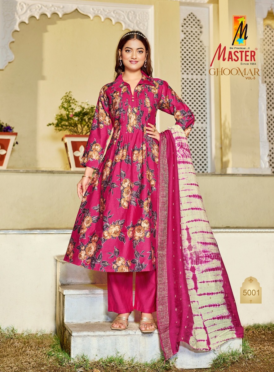 Master Ghoomar Vol 5 Printed Salwar Kameez Catalog collection 11
