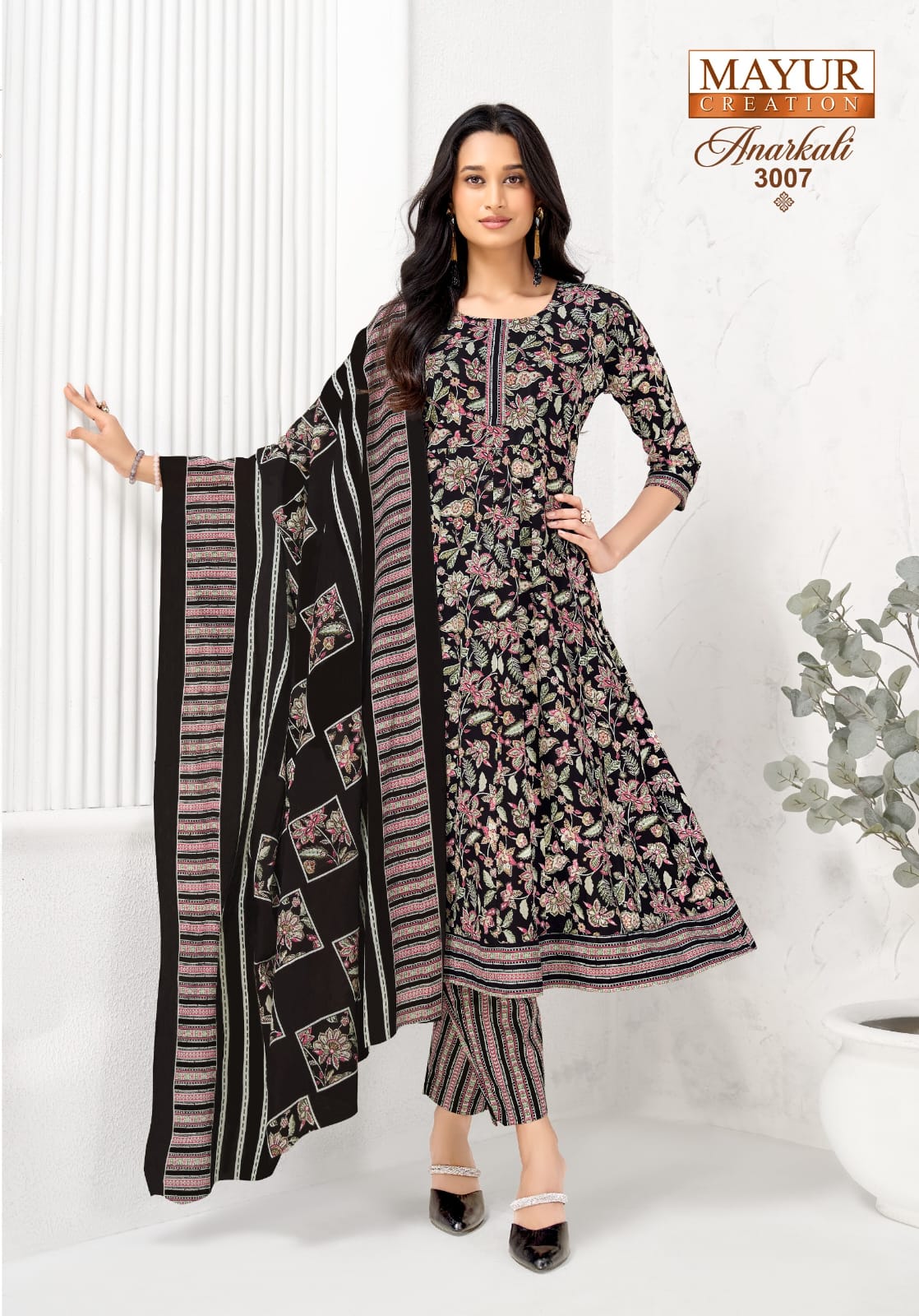 Mayur Creation Anarkali Vol 3 Cotton Salwar Kameez Catalog collection 8