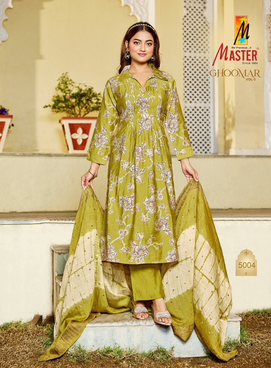 Master Ghoomar Vol 5 Printed Salwar Kameez Catalog collection 8