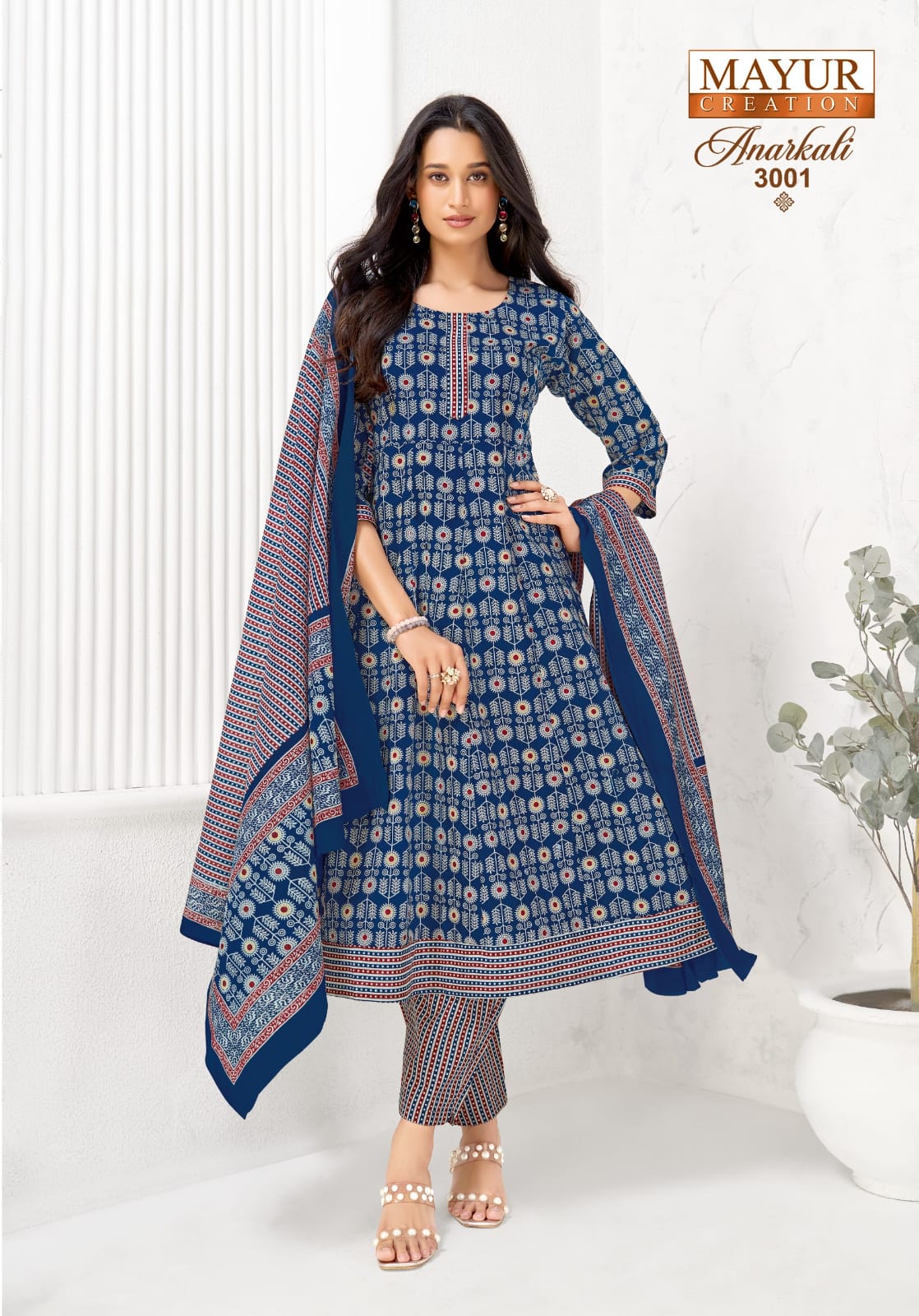 Mayur Creation Anarkali Vol 3 Cotton Salwar Kameez Catalog collection 2