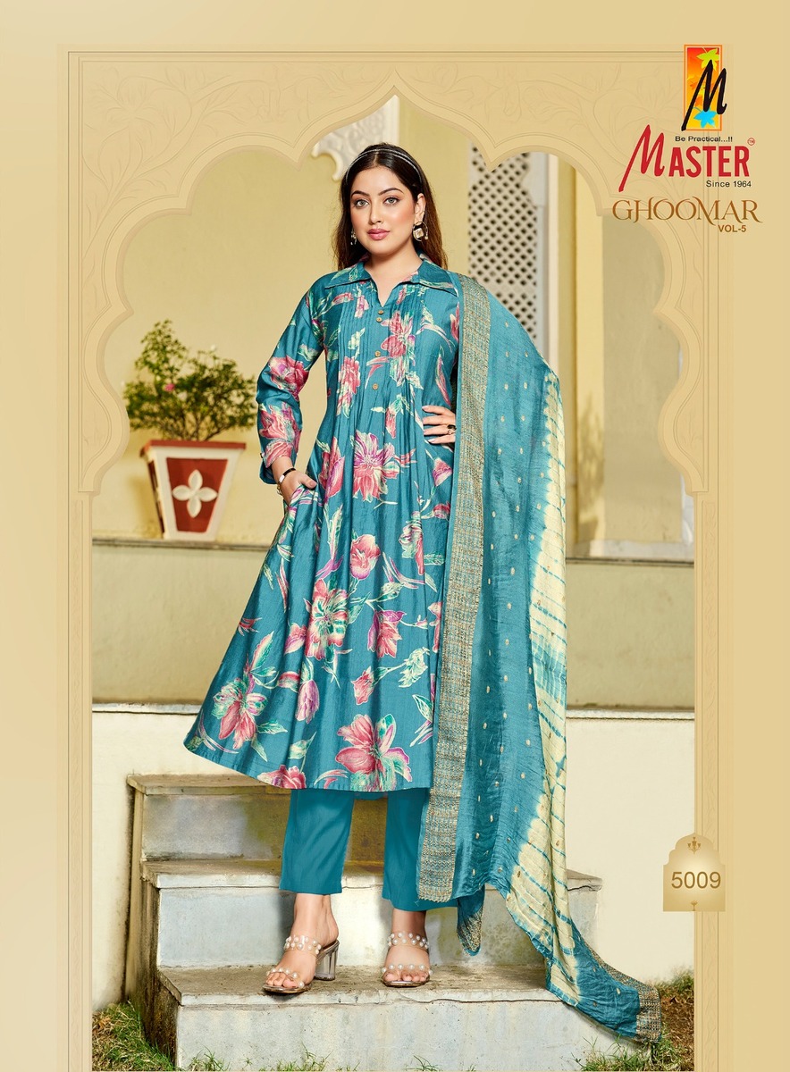 Master Ghoomar Vol 5 Printed Salwar Kameez Catalog collection 3