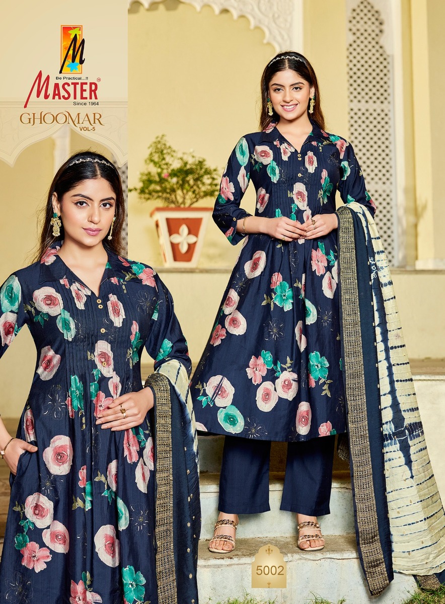 Master Ghoomar Vol 5 Printed Salwar Kameez Catalog collection 12