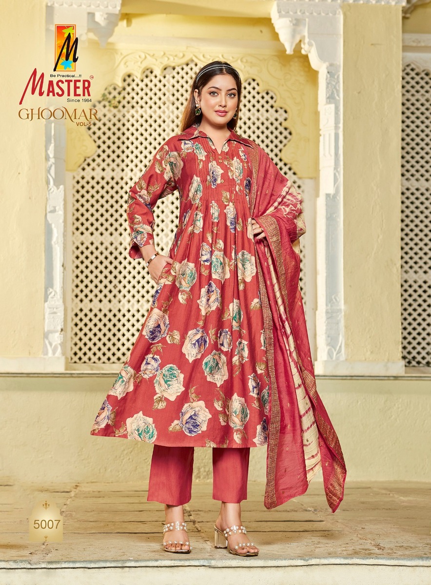 Master Ghoomar Vol 5 Printed Salwar Kameez Catalog collection 4