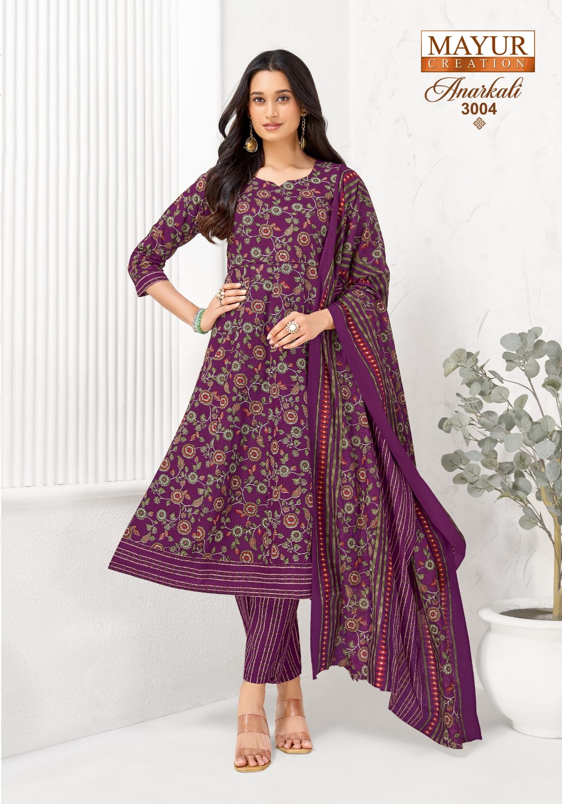 Mayur Creation Anarkali Vol 3 Cotton Salwar Kameez Catalog collection 16