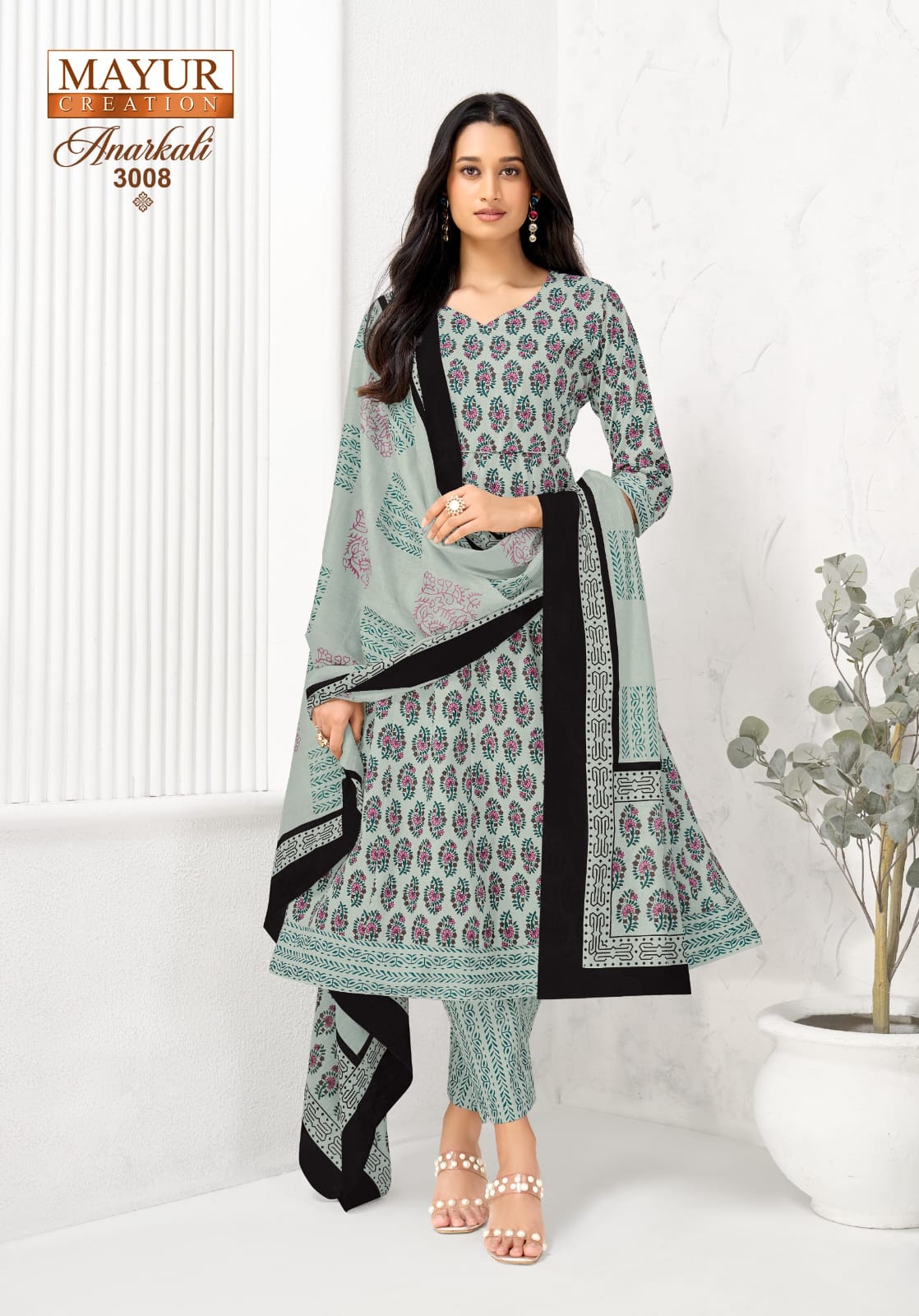 Mayur Creation Anarkali Vol 3 Cotton Salwar Kameez Catalog collection 6