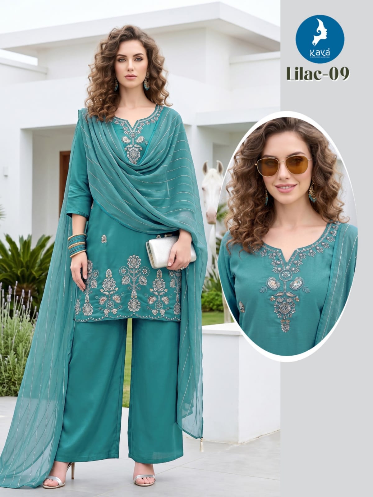 Kaya Kurti Lilac Readymade Dress Size Set collection 5