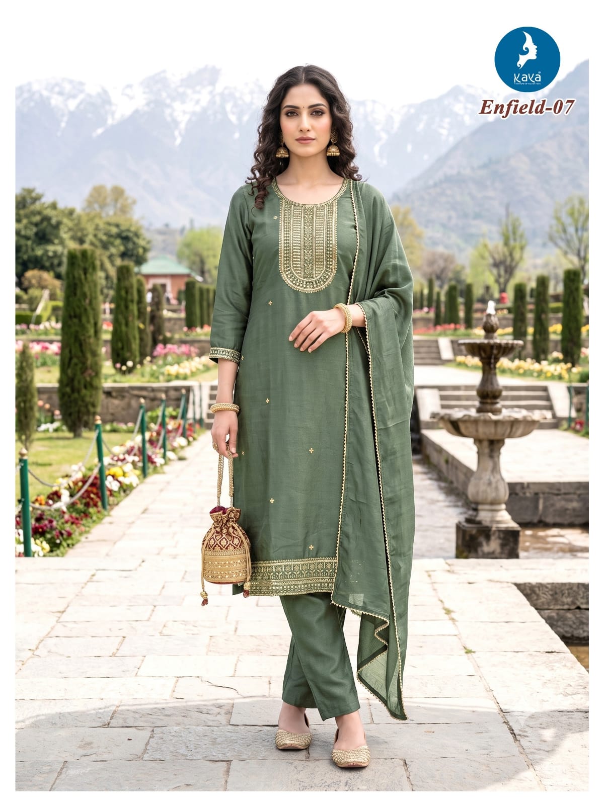 Kaya Kurti Enfiled Readymade Dress Size Set collection 8