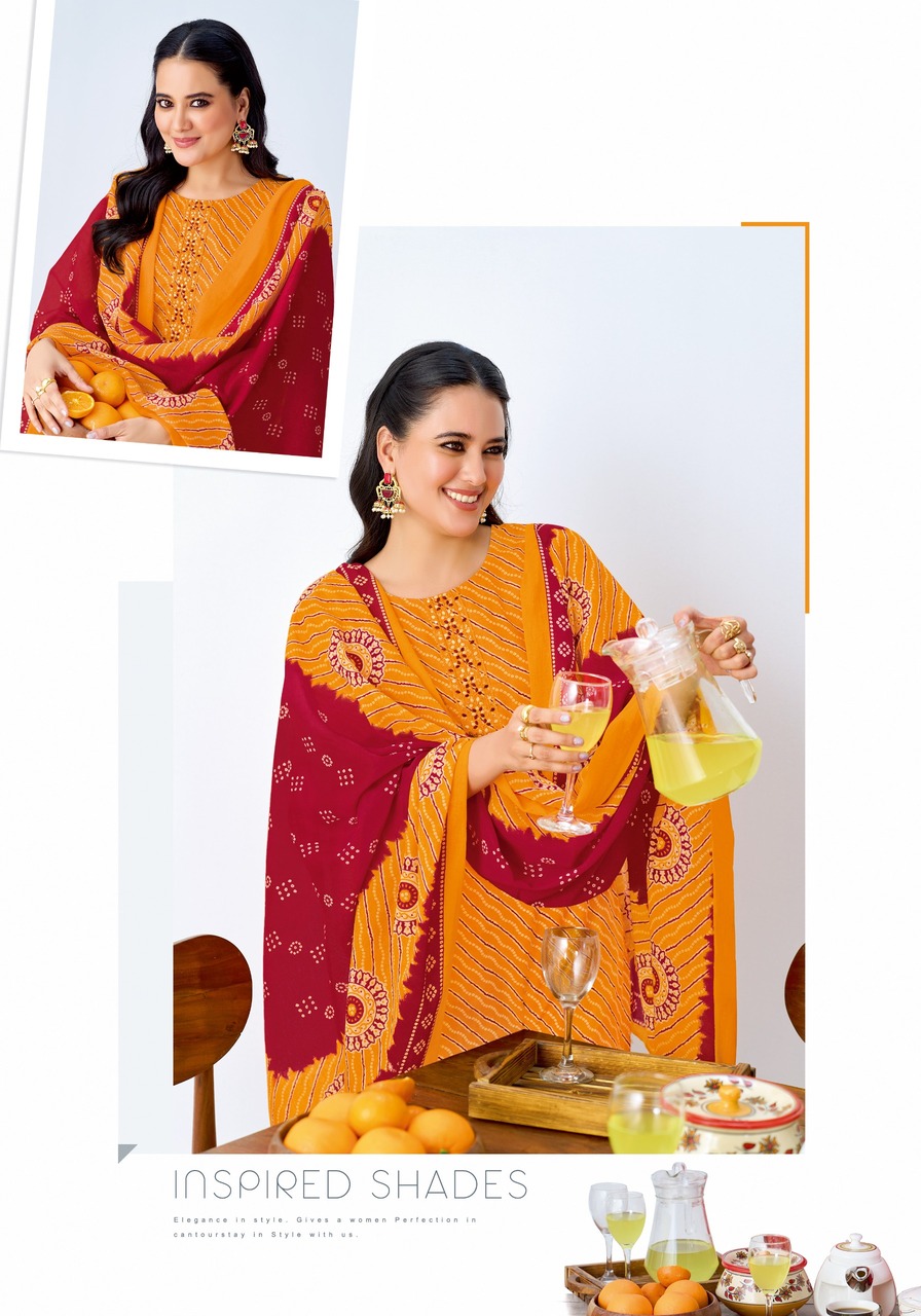 Radhika Lifestyle Bandhej Special Cotton Salwar Kameez Catalog collection 10