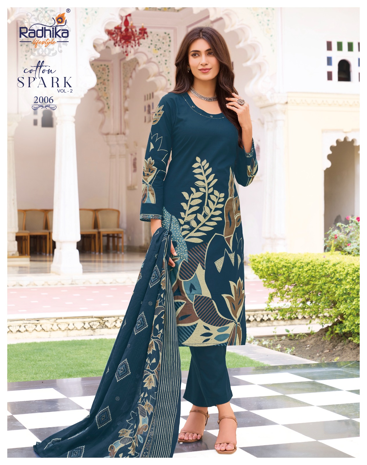 Radhika Lifestyle Cotton Spark 2 Cotton Salwar Kameez Catalog collection 5
