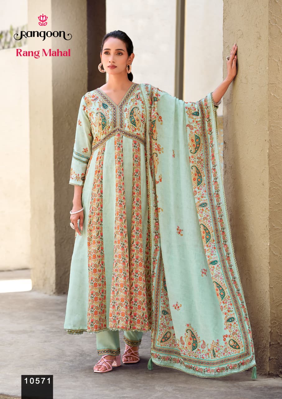Rangoon Rang Mahal Anarkali Suits Catalog collection 5