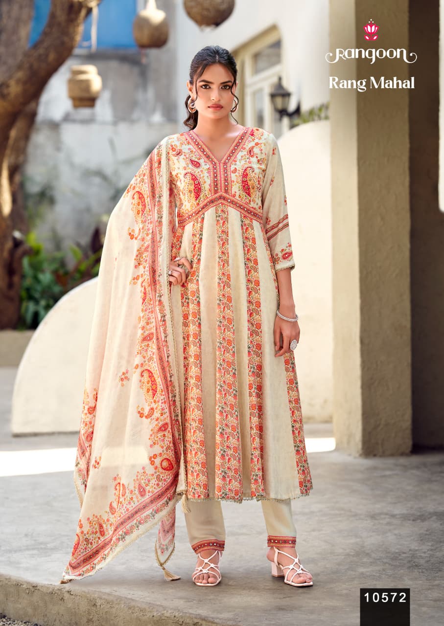 Rangoon Rang Mahal Anarkali Suits Catalog collection 6