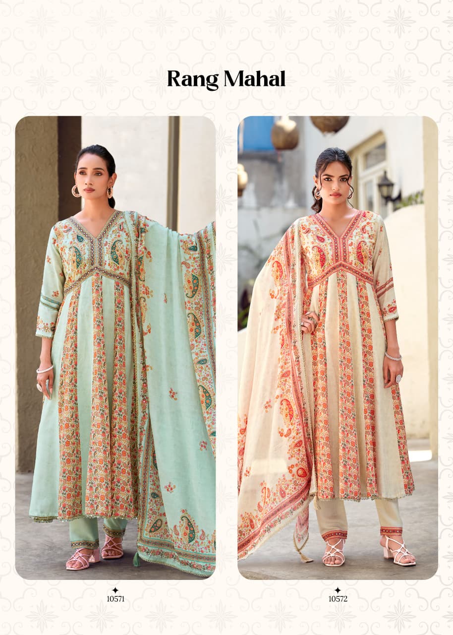Rangoon Rang Mahal Anarkali Suits Catalog collection 1