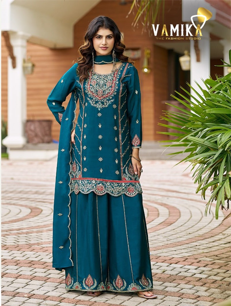 Vamika Ashima Vol 3 Kurti Palazzo Dupatta Set Catalog collection 1