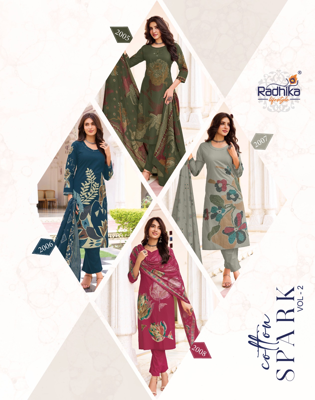 Radhika Lifestyle Cotton Spark 2 Cotton Salwar Kameez Catalog collection 14