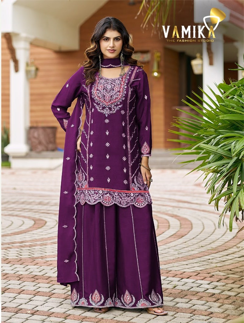 Vamika Ashima Vol 3 Kurti Palazzo Dupatta Set Catalog collection 4