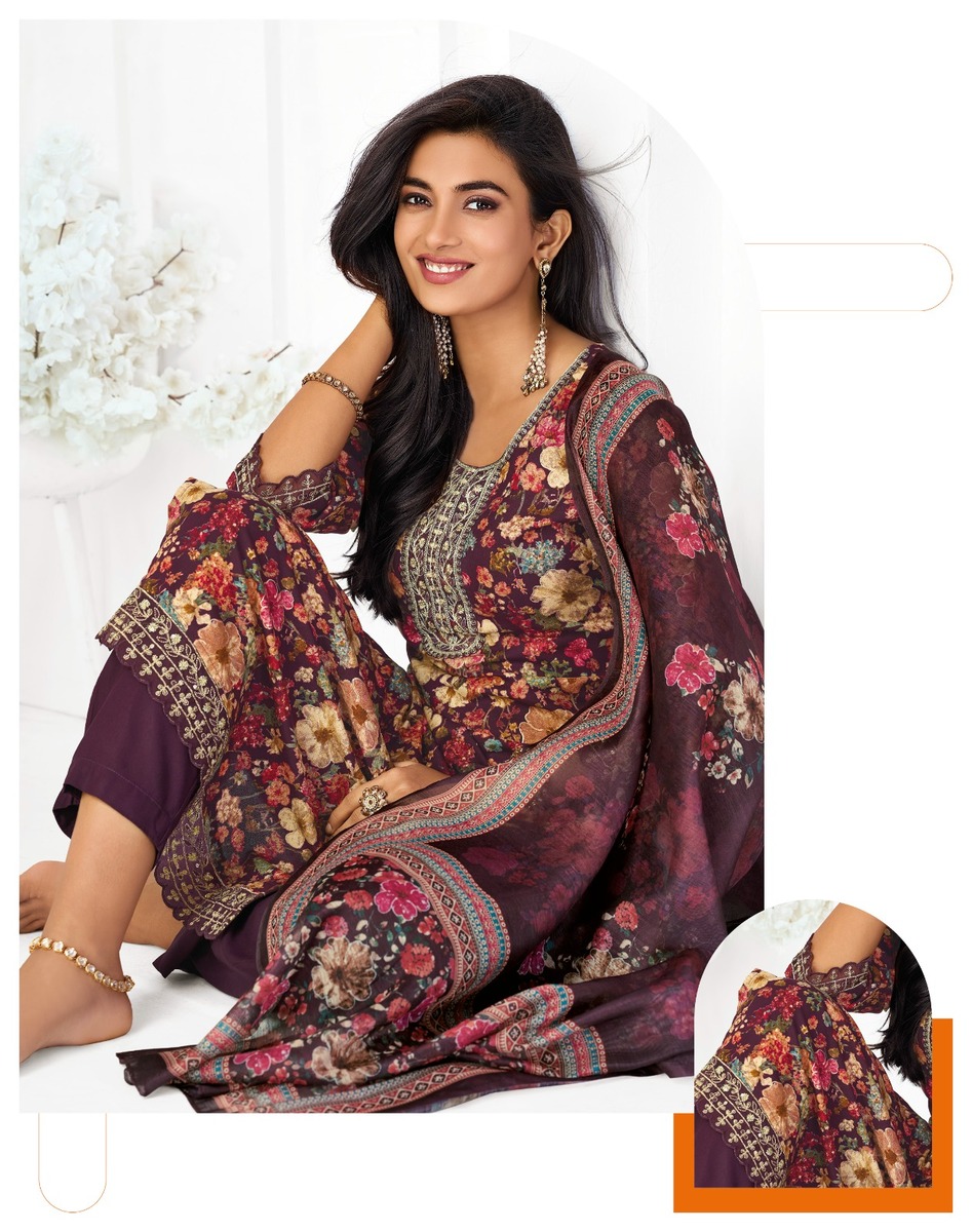Radhika Lifestyle Rivazo Vol 5 Printed Salwar Kameez Catalog collection 8