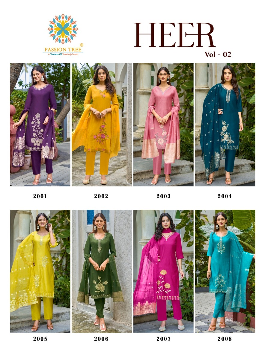 Passion Tree Heer Vol 2 Embroidery Salwar Kameez Catalog collection 1