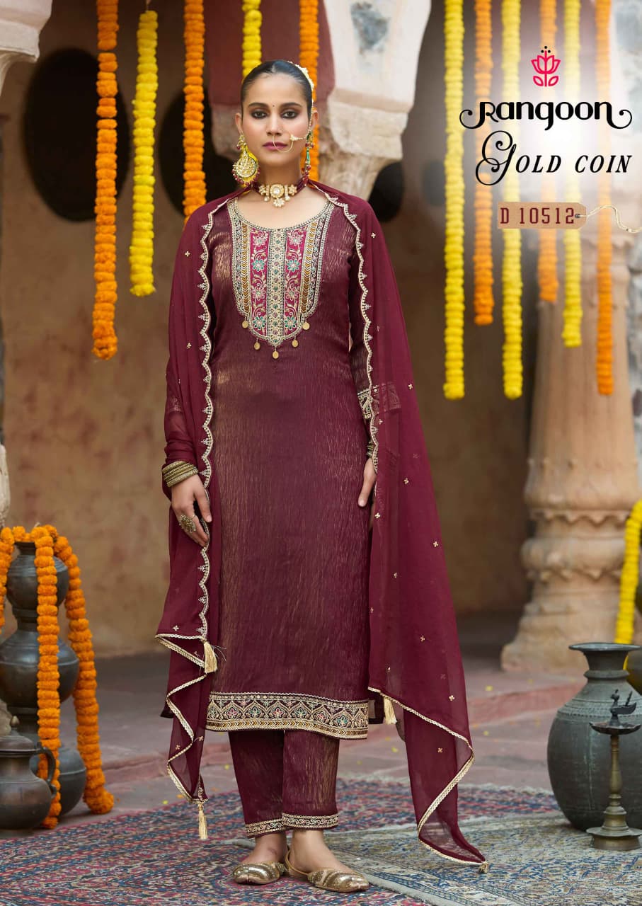 Rangoon Gold Coin Readymade Dress Catalog collection 4