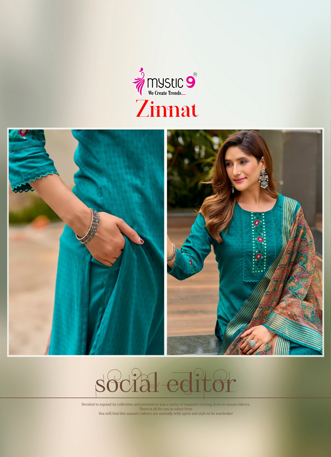 Mystic 9 Zinnat Readymade Dress Catalog collection 6
