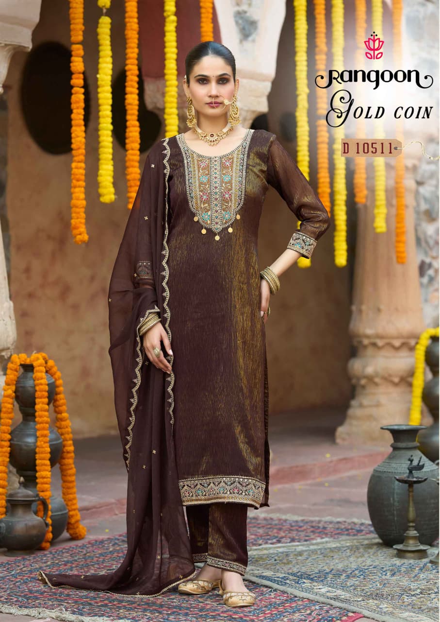 Rangoon Gold Coin Readymade Dress Catalog collection 5